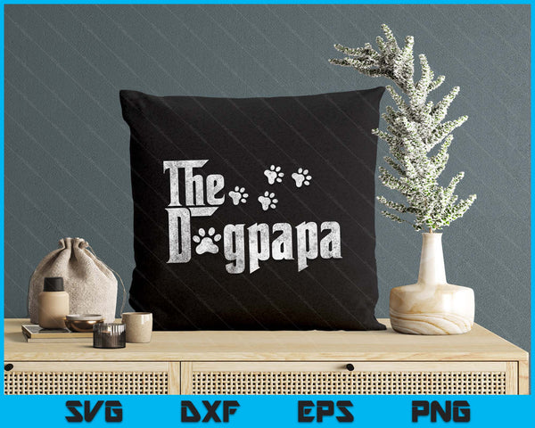 The Dogpapa Dog Lover Funny Dog Dad For Fathers Day SVG PNG Digital Printable Files