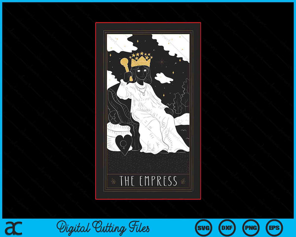The Empress Tarot Card SVG PNG Digital Cutting Files