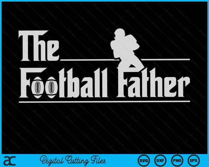 De voetbalvader Grappige voetbalspeler Vaderdag SVG PNG digitale afdrukbare bestanden