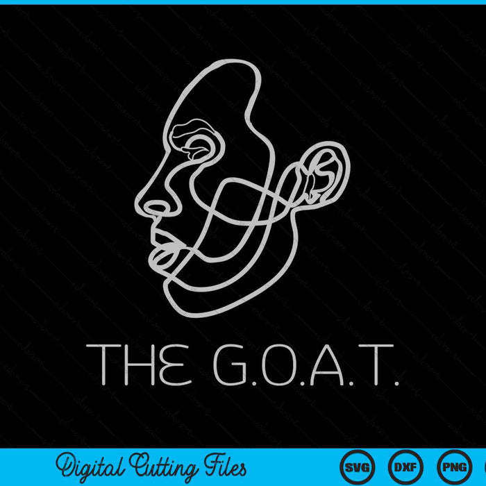 The GOAT Greatest Of All Time Kobe SVG PNG Digital Cutting Files