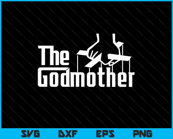 The Godmother Original White Title Logo SVG PNG Digital Cutting Files