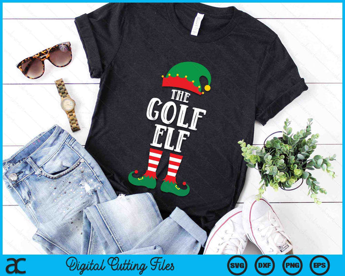 The Golf Elf Matching Family Group Christmas Party Pyjamas SVG PNG Digital Cutting File