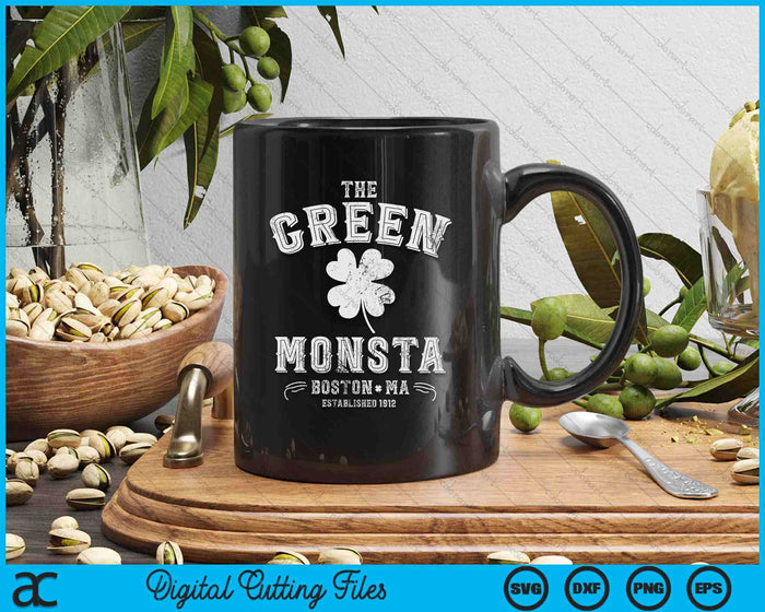 The Green Monsta Boston St. Patrick's Day SVG PNG Digital Printable Files