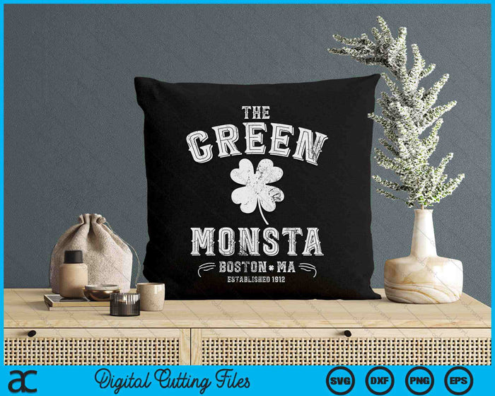 The Green Monsta Boston St. Patrick's Day SVG PNG Digital Printable Files