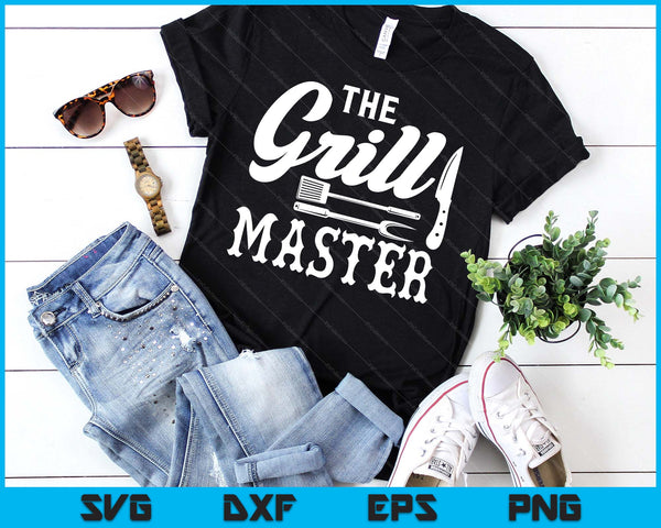 The Grill Master BBQ SVG PNG Digital Printable Files