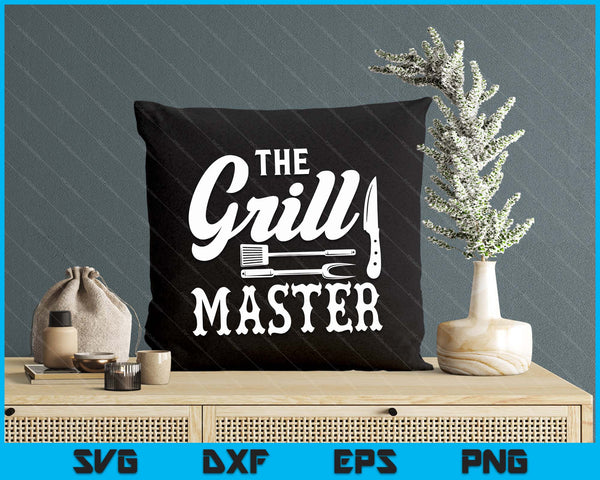 The Grill Master BBQ SVG PNG Digital Printable Files