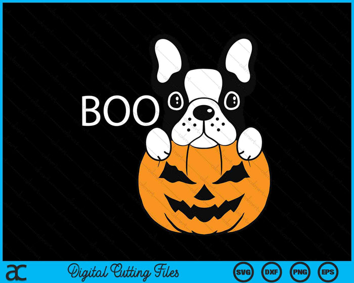 De Halloween Boston Terriër SVG PNG digitale snijbestanden