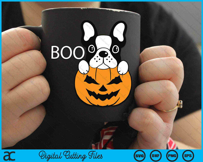 The Halloween Boston Terrier SVG PNG Digital Cutting Files