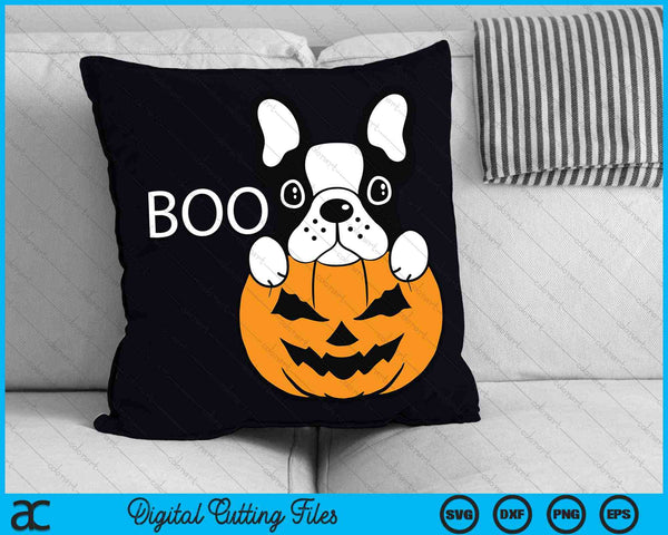 The Halloween Boston Terrier SVG PNG Digital Cutting Files