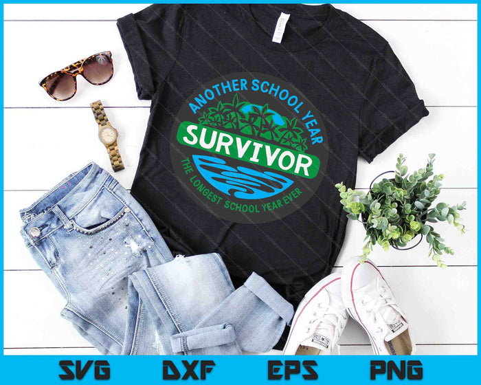 Het langste schooljaar ooit nog een schooljaar Survivor SVG PNG digitale snijbestanden