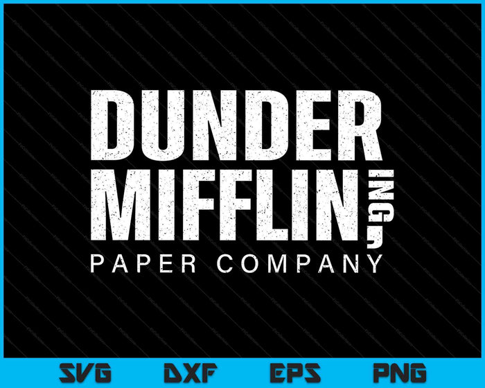 The Office Dunder Mifflin Vintage SVG PNG Digital Printable Files