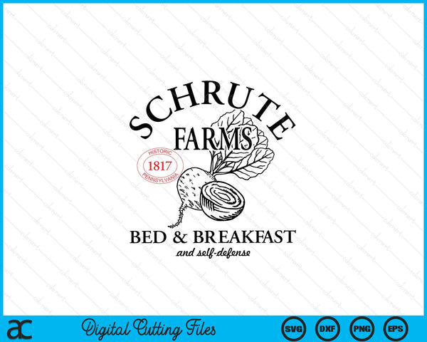 The Office Schrute Farms Large Label SVG PNG Digital Cutting Files