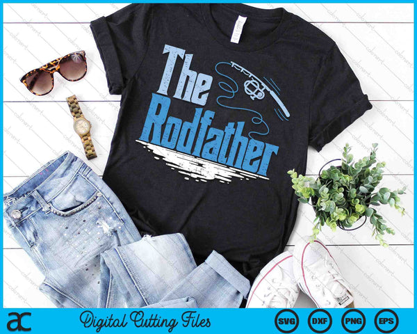 The Rodfather Funny Fishing Parody SVG PNG Digital Printable Files