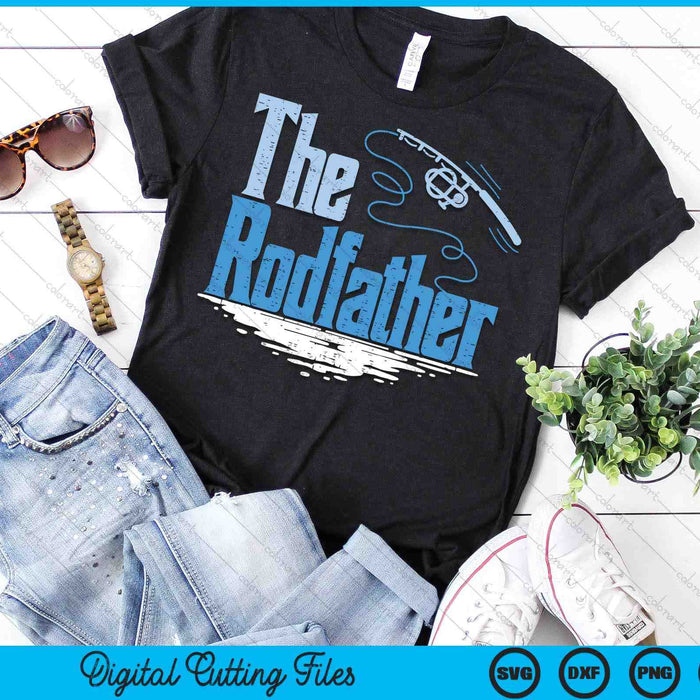 The Rodfather Funny Fishing Parody SVG PNG Digital Printable Files