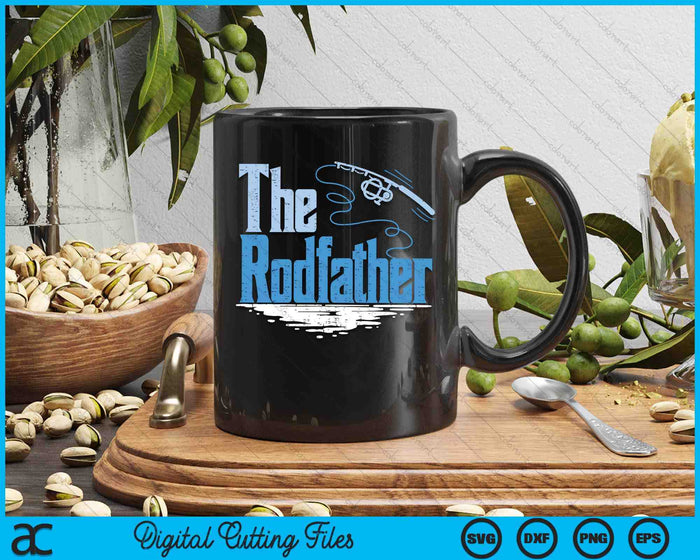 The Rodfather Funny Fishing Parody SVG PNG Digital Printable Files