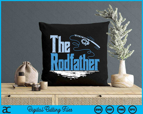 The Rodfather Funny Fishing Parody SVG PNG Digital Printable Files