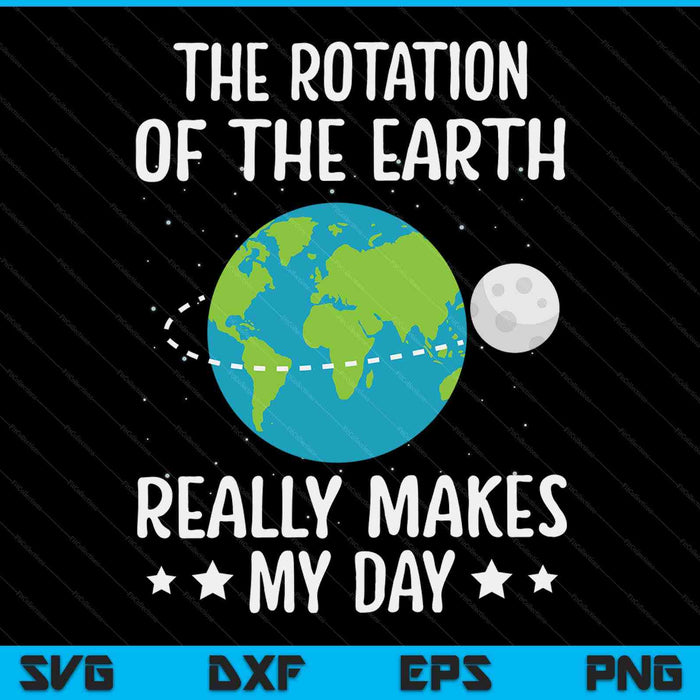 The rotation of the Earth really makes my day Earth Day SVG cut file