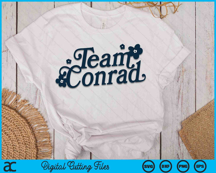 The Summer I Turned Pretty Team Conrad Floral SVG PNG Cutting Printable Files