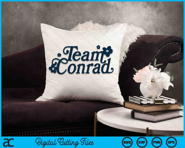 The Summer I Turned Pretty Team Conrad Floral SVG PNG Cutting Printable Files
