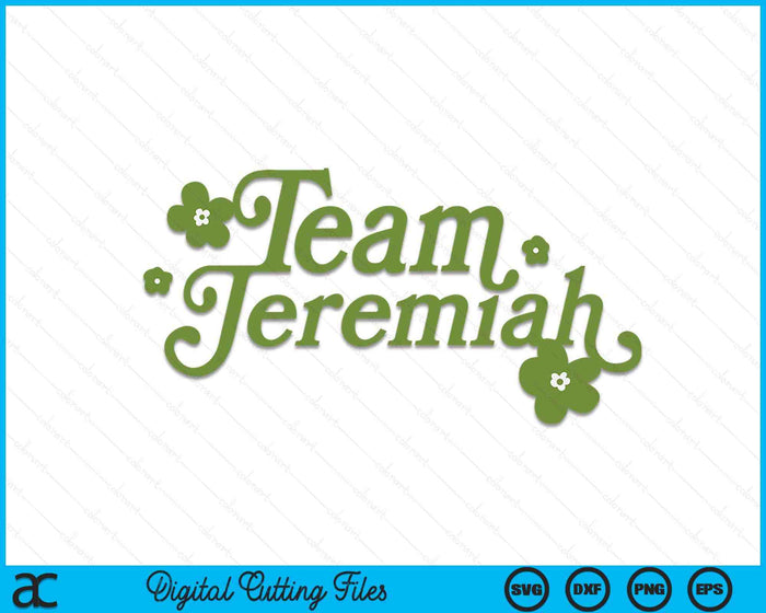 The Summer I Turned Pretty Team Jeremiah Floral SVG PNG Cutting Printable Files