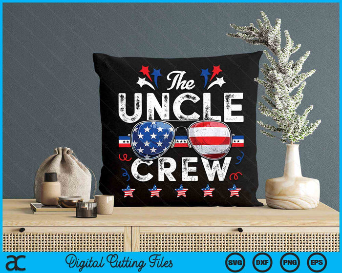 The Uncle Crew 4th Of July Patriotic American SVG PNG Digital Cutting Files