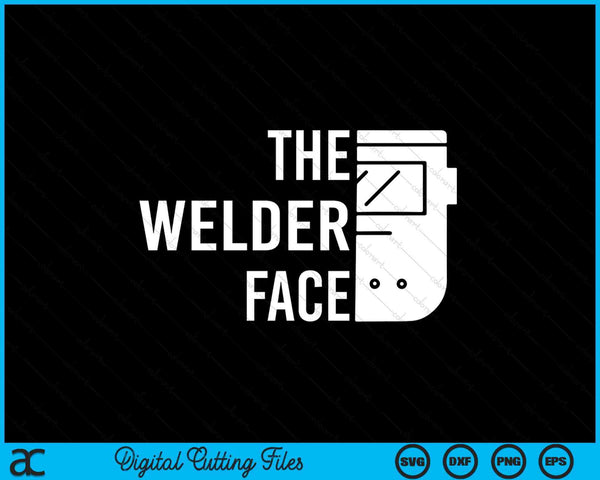 The welder face welding weld SVG cut file