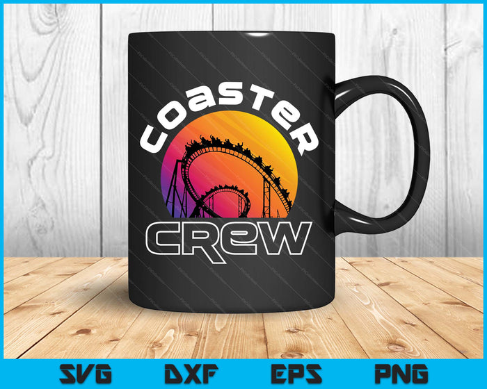 Theme Park Amusement Park Family Matching Coaster Crew SVG PNG Digital Printable Files