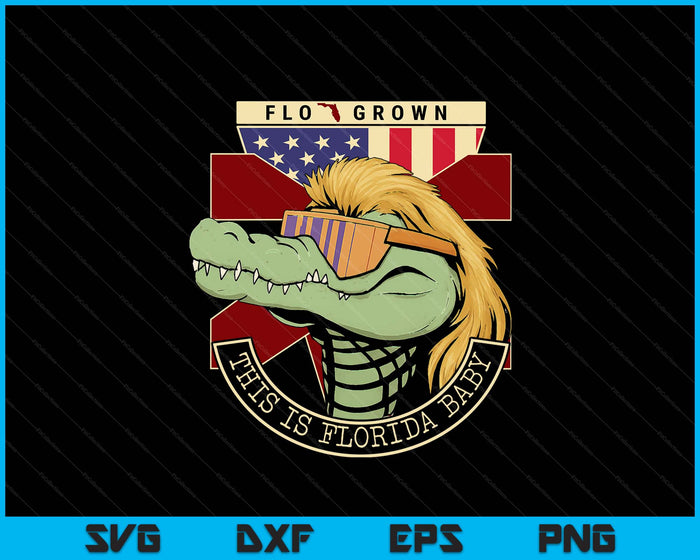 This Is Florida Baby Funny Crocodile SVG PNG Digital Printable Files