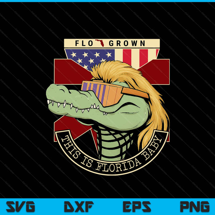 This Is Florida Baby Funny Crocodile SVG PNG Digital Printable Files