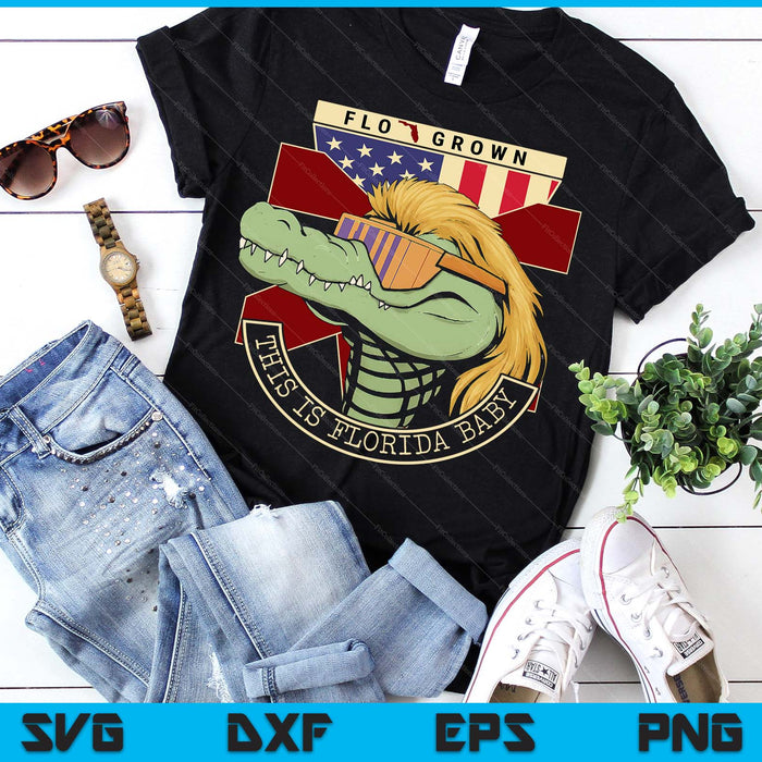 This Is Florida Baby Funny Crocodile SVG PNG Digital Printable Files
