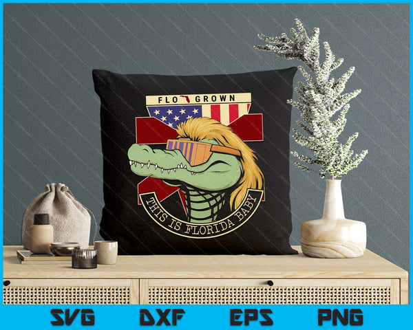 This Is Florida Baby Funny Crocodile SVG PNG Digital Printable Files