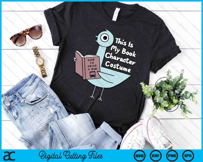 This Is My Book Character Costume Funny Pigeon Kids Reading SVG PNG Digital Printable Files