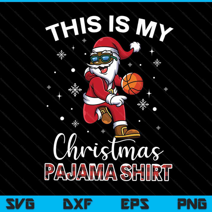This is my Christmas pajama black African American Santa SVG cut file