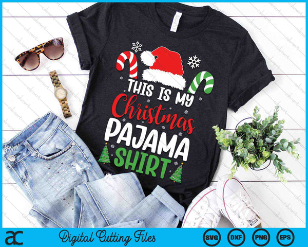 Dit is mijn kerst pyjama shirt grappige kerst SVG PNG digitale snijbestanden