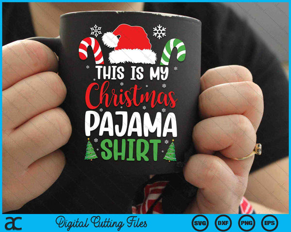 Dit is mijn kerst pyjama shirt grappige kerst SVG PNG digitale snijbestanden