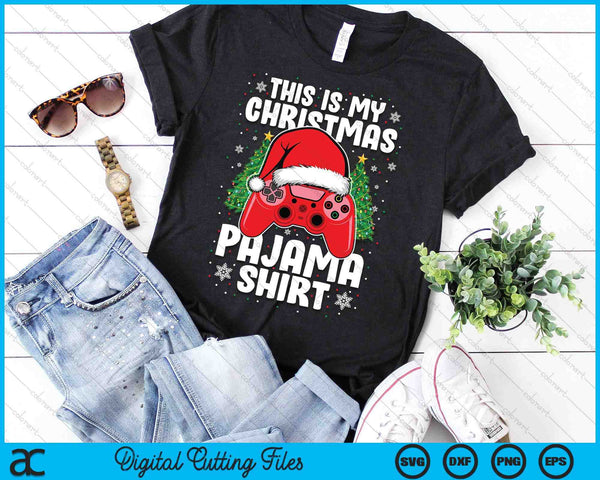 This Is My Christmas Pajama Video Game Gamer SVG PNG Digital Printable Files