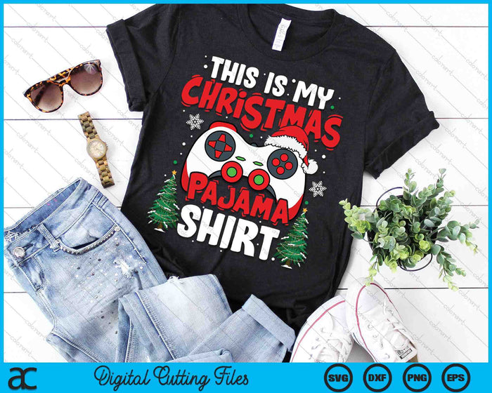 This Is My Christmas Pajama Video Game Gamer Boys SVG PNG Digital Printable Files