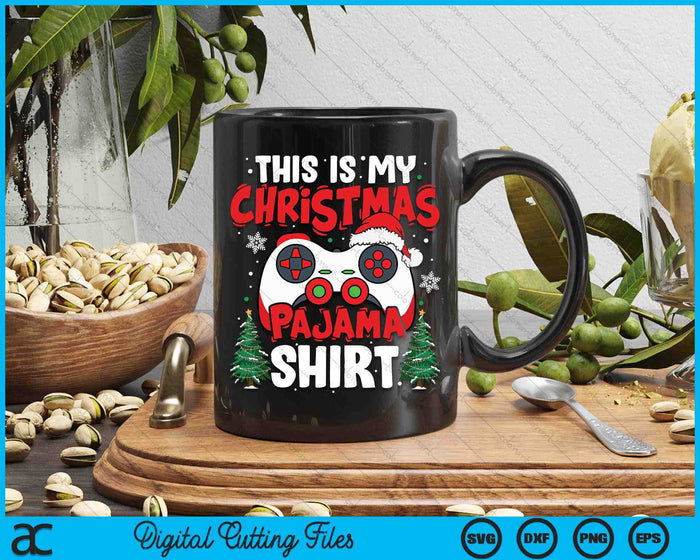 This Is My Christmas Pajama Video Game Gamer Boys SVG PNG Digital Printable Files