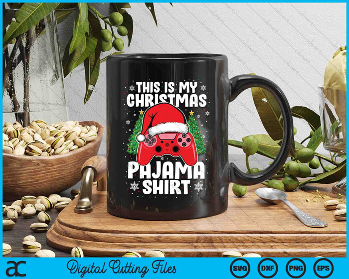 This Is My Christmas Pajama Video Game Gamer SVG PNG Digital Printable Files