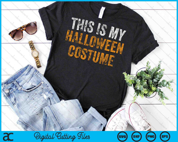 This Is My Halloween Costume SVG PNG Cutting Printable Files - on a t-shirt