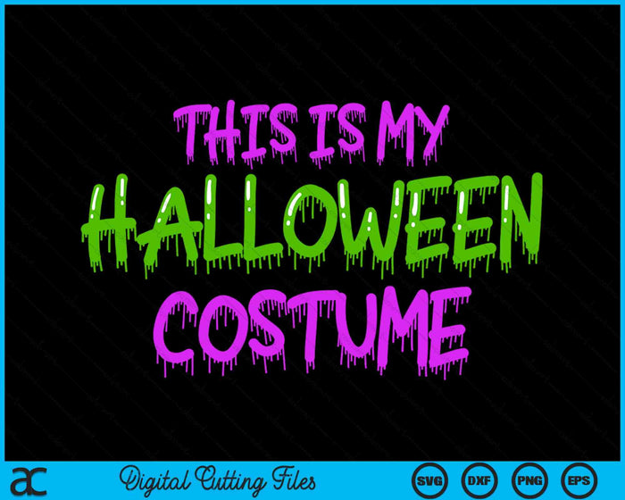 Dit is mijn Halloween kostuum Monster kostuum SVG PNG digitale snijbestanden