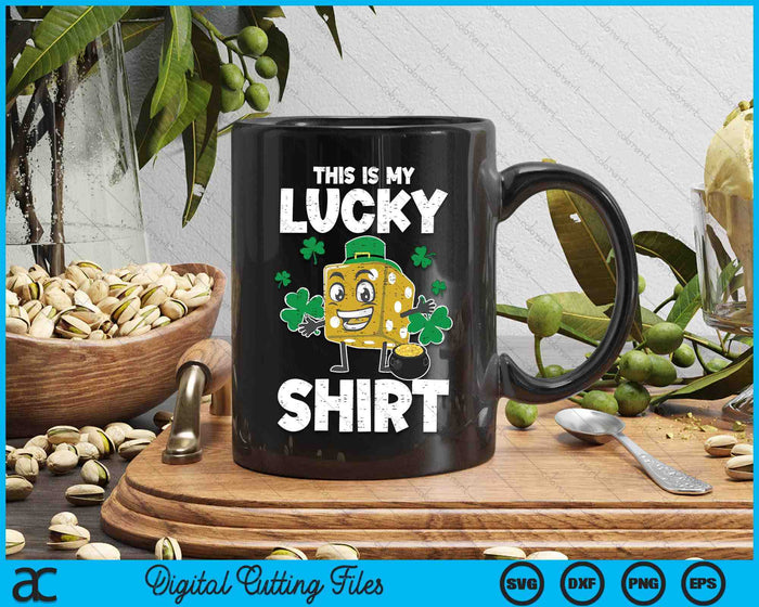 This Is My Lucky Funny Clovers Dice St Patrick's Day SVG PNG Digital Printable Files