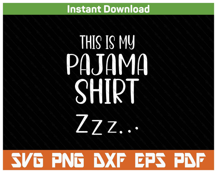 Funny Pajama Sleepover Quote Night Party Design SVG PNG