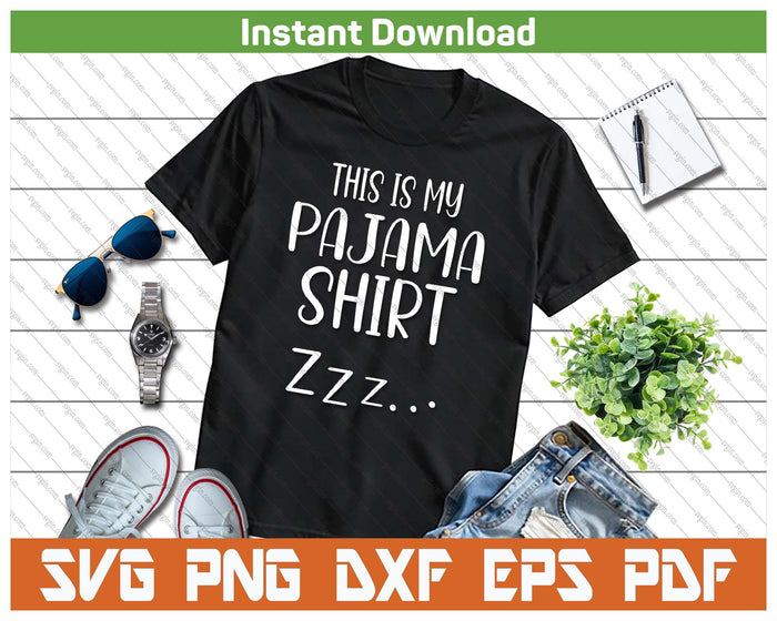 Funny Pajama Sleepover Quote Night Party Design SVG PNG