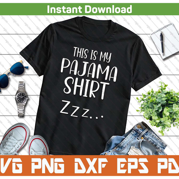 Funny Pajama Sleepover Quote Night Party Design SVG PNG
