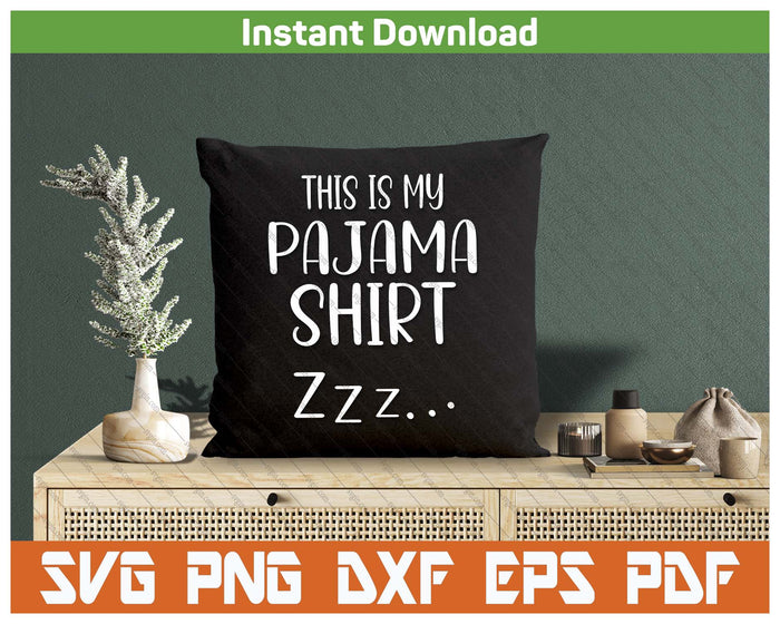 Funny Pajama Sleepover Quote Night Party Design SVG PNG