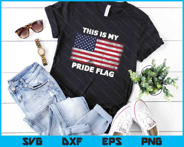 This Is My Pride Flag SVG PNG Cutting Printable Files - on a t-shirt