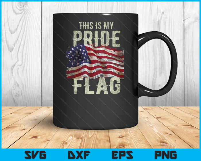 This Is My Pride Flag USA American 4th Of July Patriotic SVG PNG Digital Printable Files
