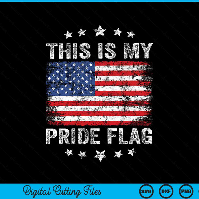 This is my pride flag USA American 4th of July patriotic SVG cut file