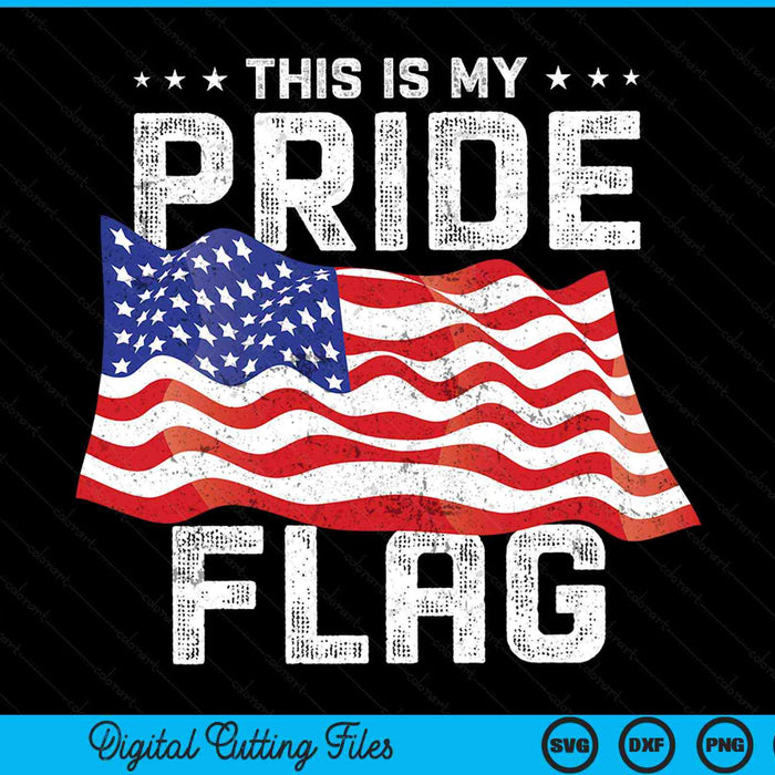 This is my pride flag USA American patriotic SVG cut file
